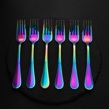 6 Forks Multi Colored Qareenay Manzil® branded